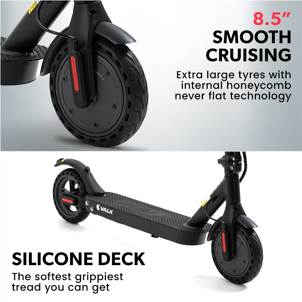 VALK Synergy 5 Electric Scooter, 400W, AU Compliant, Motorised eScooter for Adults, Black V219-TRNESCVAS5K