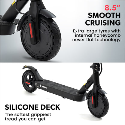 VALK Synergy 5 Electric Scooter, 400W, AU Compliant, Motorised eScooter for Adults, Black V219-TRNESCVAS5K