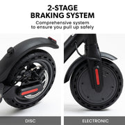 VALK Synergy 5 Electric Scooter, 400W, AU Compliant, Motorised eScooter for Adults, Black V219-TRNESCVAS5K
