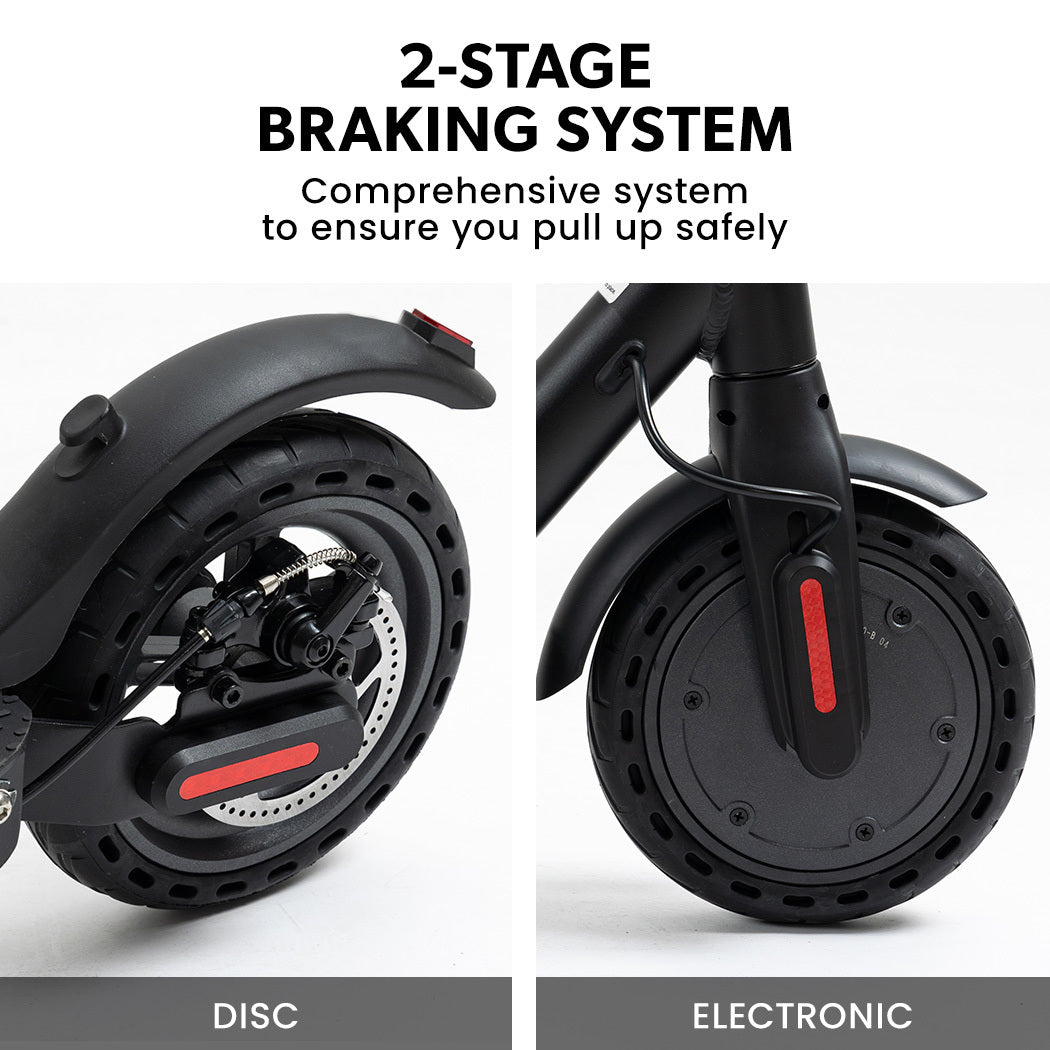 VALK Synergy 5 Electric Scooter, 400W, AU Compliant, Motorised eScooter for Adults, Black V219-TRNESCVAS5K