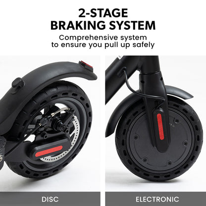 VALK Synergy 5 Electric Scooter, 400W, AU Compliant, Motorised eScooter for Adults, Black V219-TRNESCVAS5K