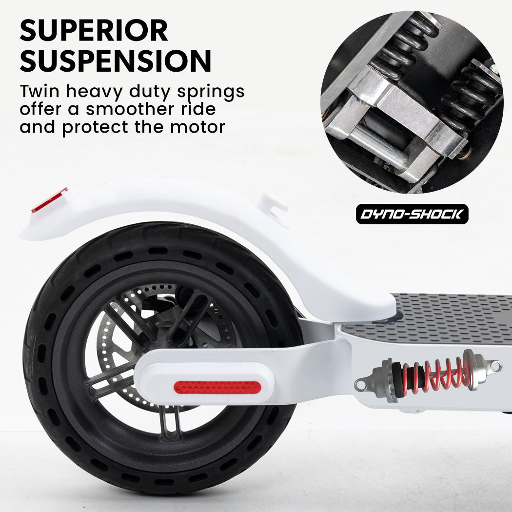 VALK Synergy 5 Electric Scooter, 400W, AU Compliant, Motorised eScooter for Adults, White V219-TRNESCVAS5W