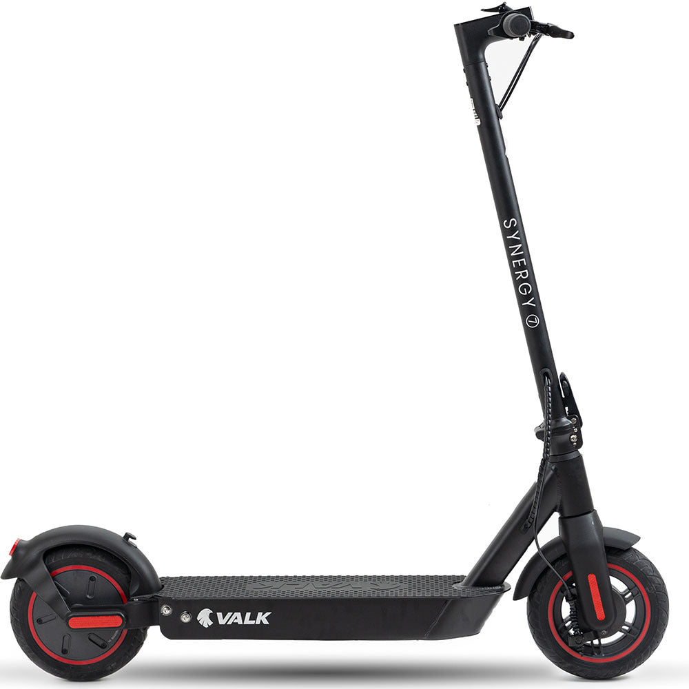 VALK Synergy 7 Electric Scooter, 500W 15Ah, AU Compliant, Motorised eScooter for Adults, Black/Red V219-TRNESCVAS7R