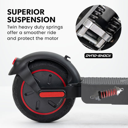 VALK Synergy 7 Electric Scooter, 500W 15Ah, AU Compliant, Motorised eScooter for Adults, Black/Red V219-TRNESCVAS7R