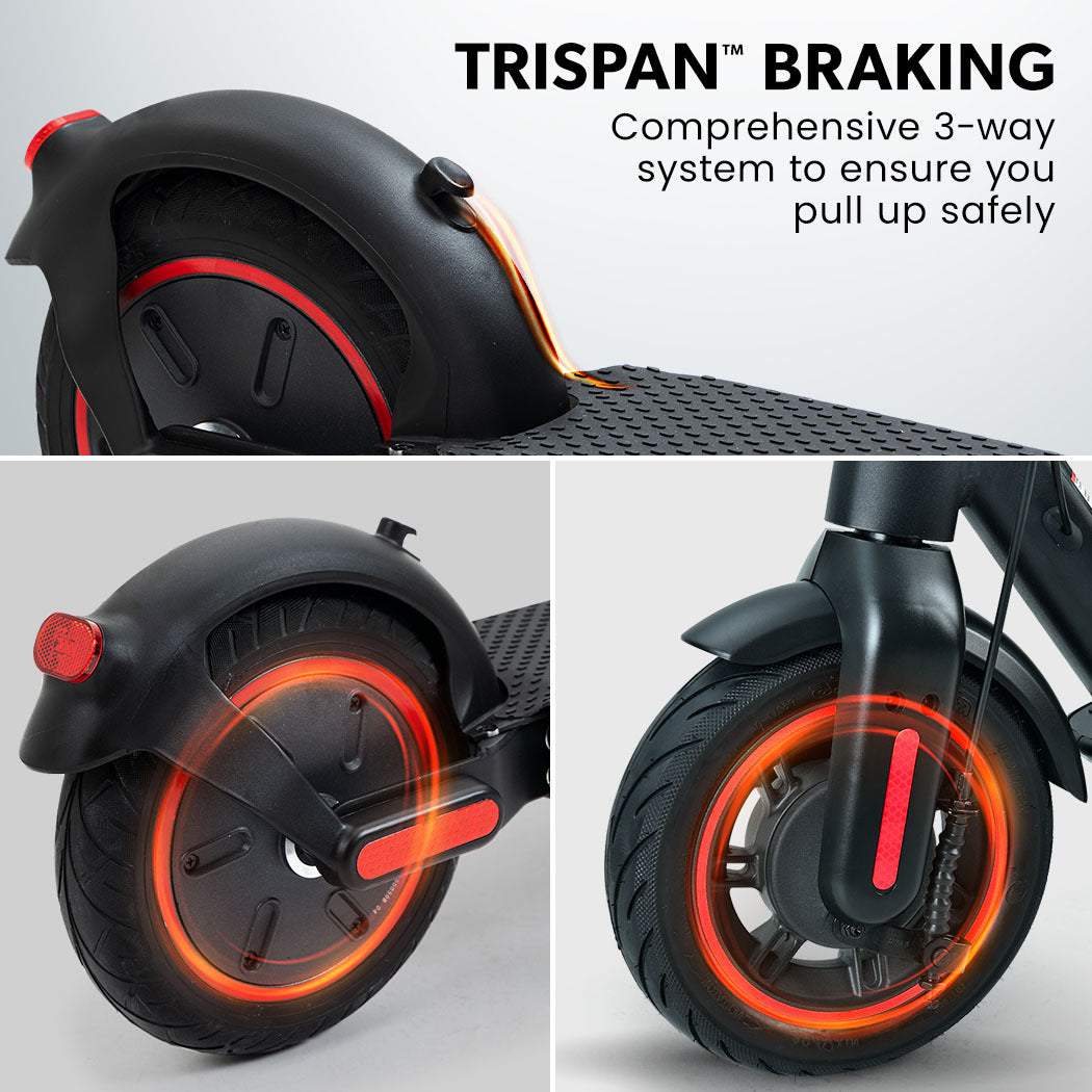VALK Synergy 7 Electric Scooter, 500W 15Ah, AU Compliant, Motorised eScooter for Adults, Black/Red V219-TRNESCVAS7R