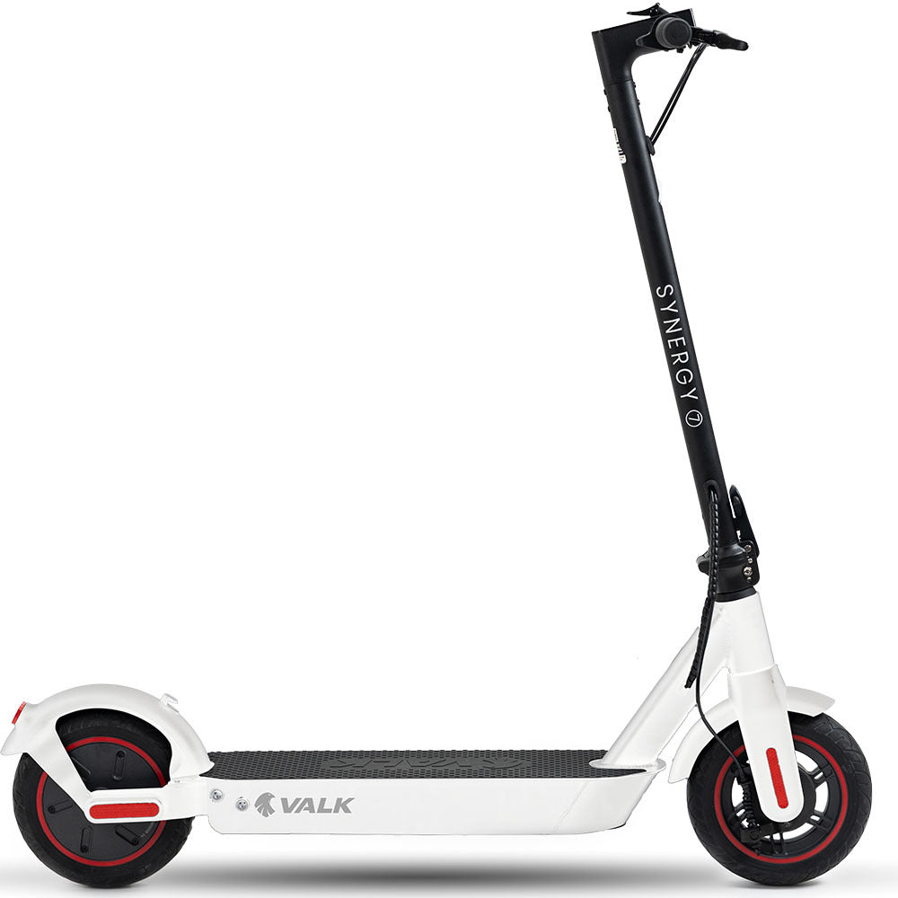 VALK Synergy 7 Electric Scooter, 500W 15Ah, AU Compliant, Motorised eScooter for Adults, White V219-TRNESCVAS7WA