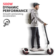VALK Synergy 7 Electric Scooter, 500W 15Ah, AU Compliant, Motorised eScooter for Adults, White V219-TRNESCVAS7WA