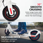VALK Synergy 7 Electric Scooter, 500W 15Ah, AU Compliant, Motorised eScooter for Adults, White V219-TRNESCVAS7WA