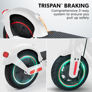 VALK Synergy 7 Electric Scooter, 500W 15Ah, AU Compliant, Motorised eScooter for Adults, White V219-TRNESCVAS7WA