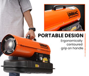 UNIMAC 20KW Portable Industrial Diesel Direct Forced Air Space Heater, Commercial Grade for Warehouse V219-UMDHVP03A