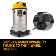 UNIMAC 30L Wet and Dry Vacuum Cleaner Blower Bagless 2000W Drywall Vac V219-VACWDB30LUMCADJE