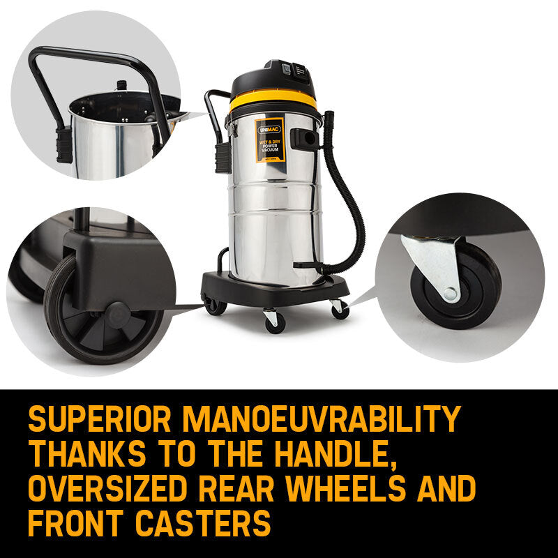 UNIMAC 60L Wet and Dry Vacuum Cleaner Bagless Industrial Grade Drywall Vac V219-VACWDV60LUMCADJE