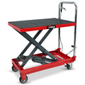 T-REX 230KG Hydraulic Scissor Lift Platform Trolley, Non-Skid Rubber Platform Pad, for Material Handling V219-VHWLFCTRH2SA