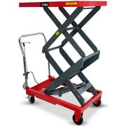 T-REX 300KG Hydraulic High Lift Double Scissor Trolley, 1.3M Max Platform Hgt, Heavy-Duty, for Material V219-VHWLFCTRH3HA
