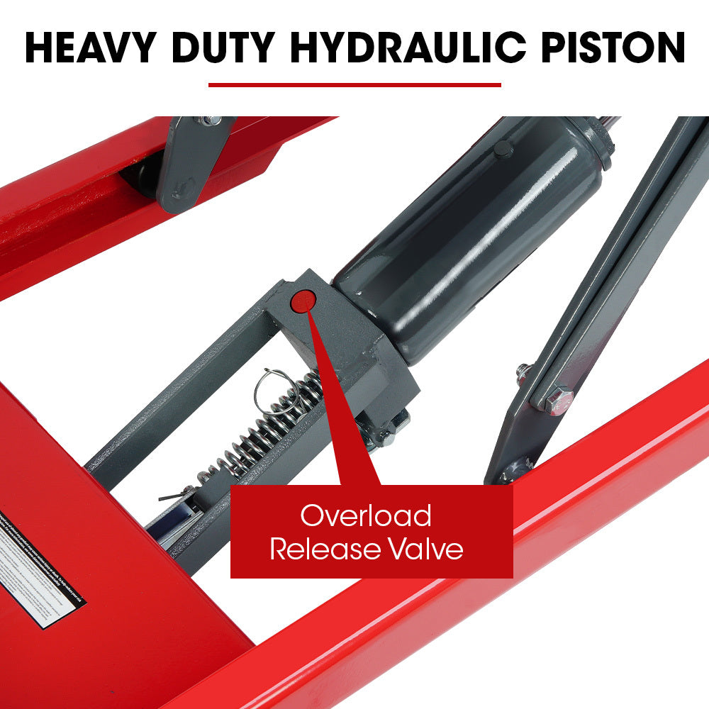 T-REX 300KG Hydraulic High Lift Double Scissor Trolley, 1.3M Max Platform Hgt, Heavy-Duty, for Material V219-VHWLFCTRH3HA