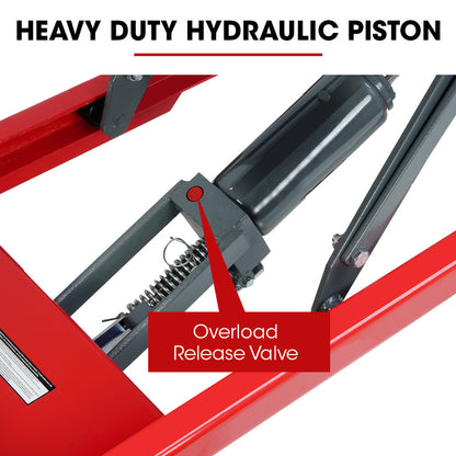 T-REX 300KG Hydraulic High Lift Double Scissor Trolley, 1.3M Max Platform Hgt, Heavy-Duty, for Material V219-VHWLFCTRH3HA