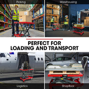 T-REX 500KG Hydraulic Scissor Lift Platform Trolley, Heavy-Duty, for Material Handling V219-VHWLFCTRH5SA