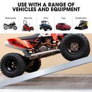 BULLET Pair of 2.3m Aluminium Loading Ramps, 4000kg Total Capacity, Heavy-Duty, Safety Pins, for Car, 4x4, V219-VHWRMPBPA23AX2