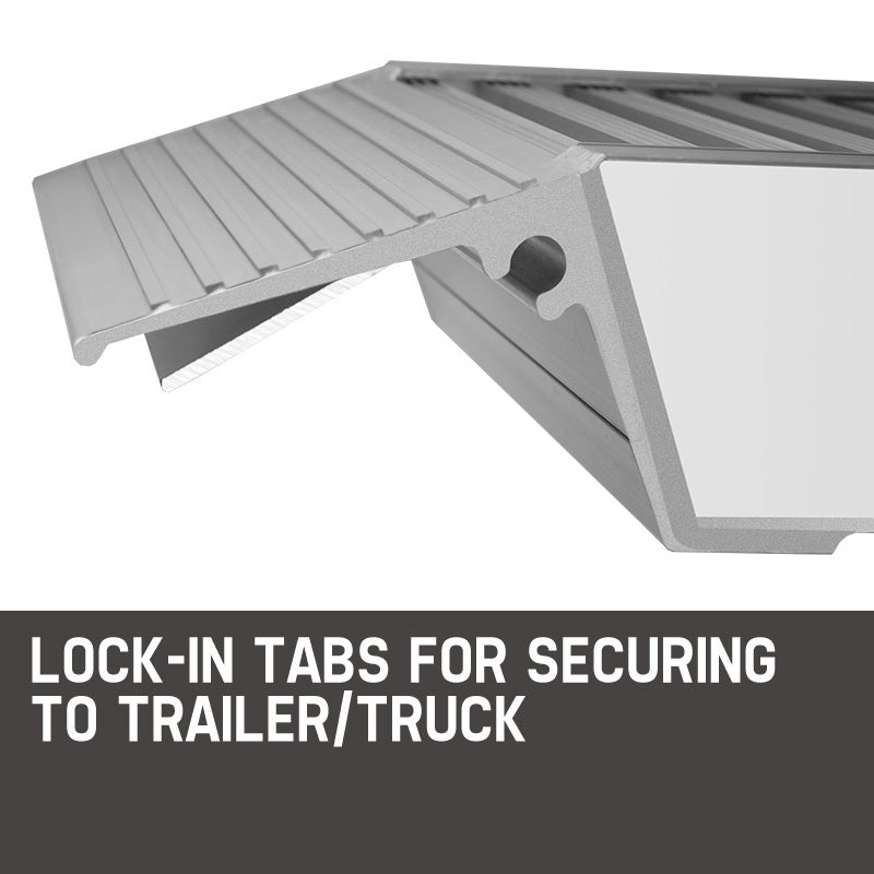 BULLET Pair of 2.5m Aluminium Loading Ramps, 2800kg capacity V219-VHWRMPBU1M4AX2