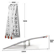 BULLET Pair of 2.3m Aluminium Loading Ramps, 1360kg capacity V219-VHWRMPBU1MLA
