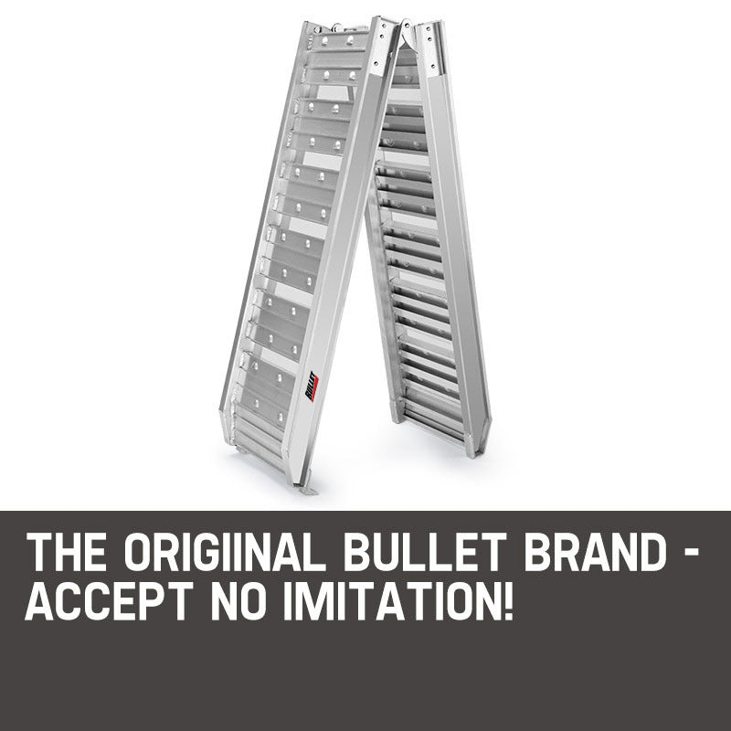 BULLET 1.8m Aluminium Folding Loading Traction Ramp, 200kg capacity V219-VHWRMPBU2C0A