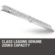 BULLET 1.8m Aluminium Folding Loading Traction Ramp, 200kg capacity V219-VHWRMPBU2C0A