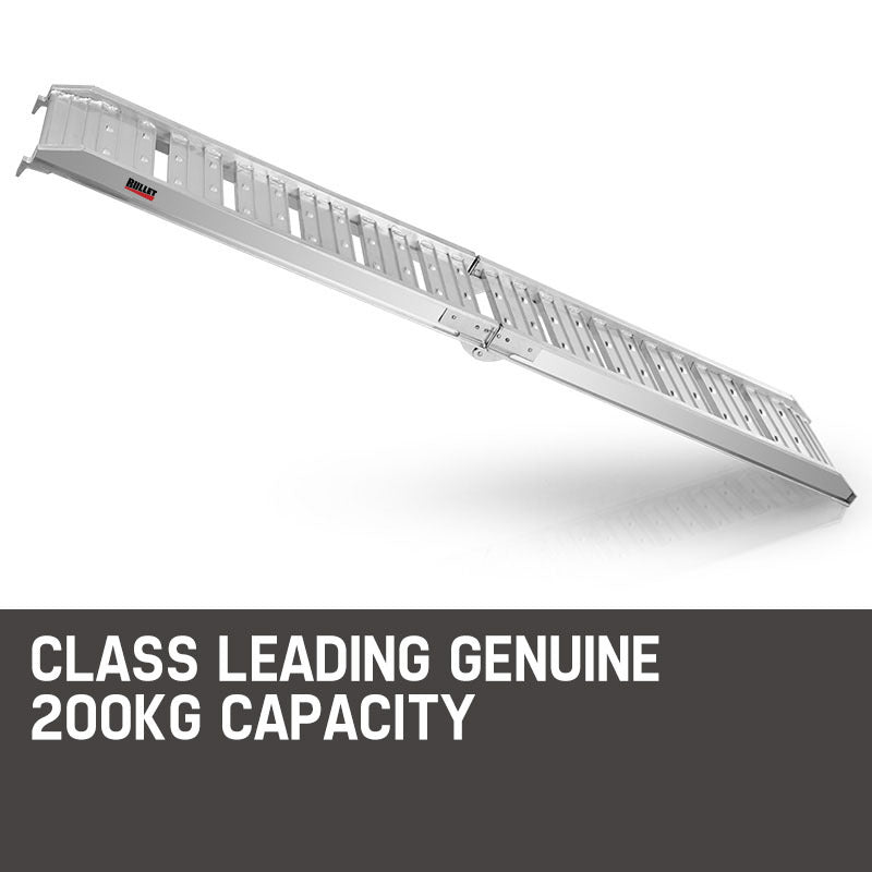BULLET 1.8m Aluminium Folding Loading Traction Ramp, 200kg capacity V219-VHWRMPBU2C0A