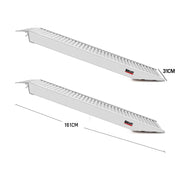 BULLET Pair of 1.6m Aluminium Loading Ramps, 4050kg capacity V219-VHWRMPBU2M0AX2