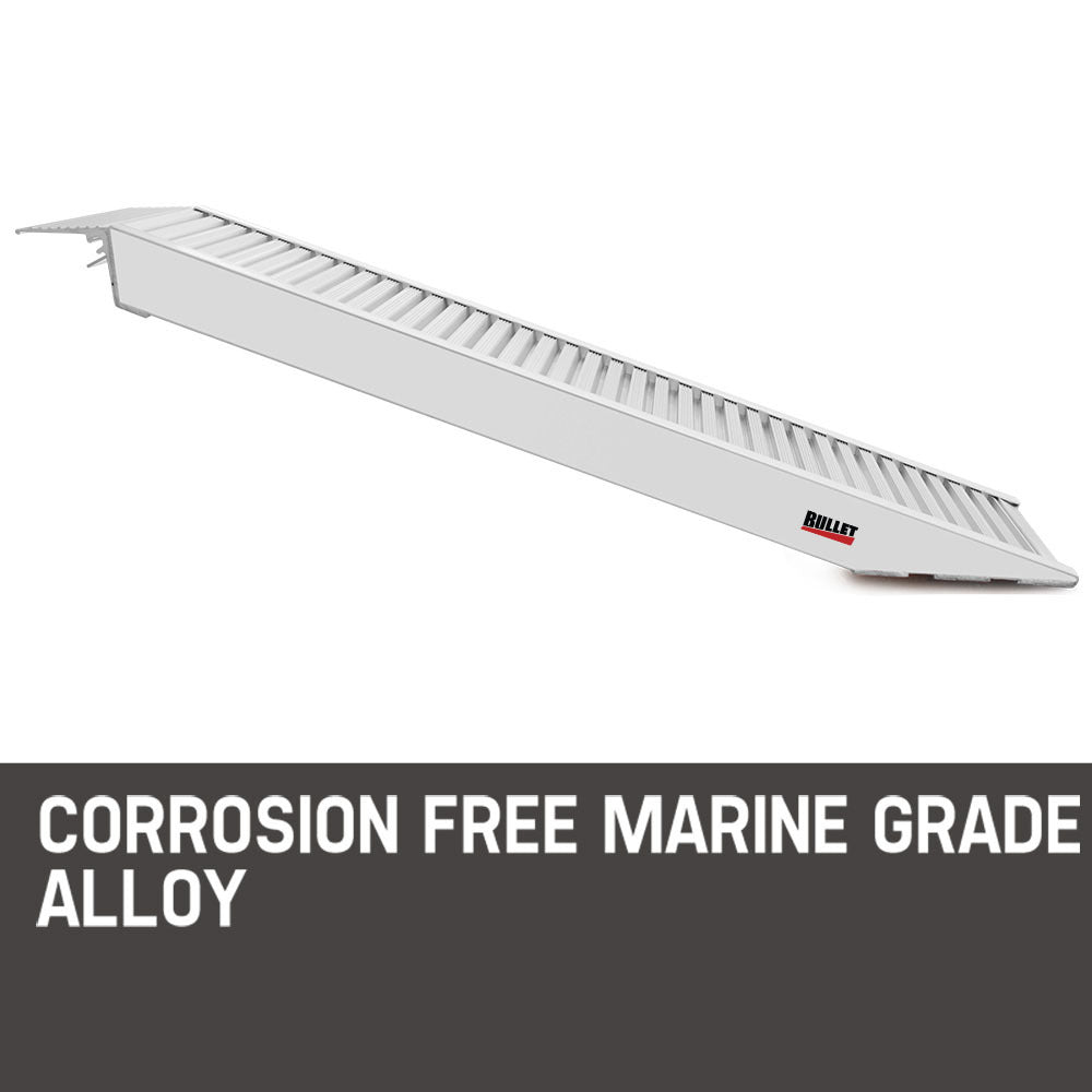 BULLET Pair of 1.6m Aluminium Loading Ramps, 4050kg capacity V219-VHWRMPBU2M0AX2