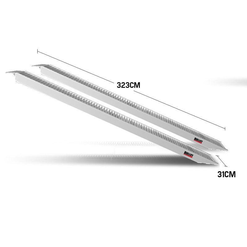 BULLET Pair of 3.2m Aluminium Loading Ramps, 1820kg Capacity V219-VHWRMPBU9C1AX2