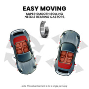 T-REX 590kg Vehicle Positioning Jack, Mechanical Ratcheting Foot Pedal Wheel Dolly For Auto Car Moving V219-VHWVPRTR3R1A
