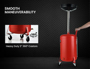 T-REX 60L Mobile Waste Oil Drainer Tank, Telescopic, for Car Engine, Workshop V219-VHWWODTR6STA