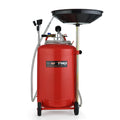 T-REX 80L Mobile Waste Oil Drainer Tank, Pneumatic, Telescopic, Extractor Probes, Workshop V219-VHWWODTR8MFA