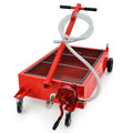 T-Rex 76L Low Level Mobile Truck Waste Oil Fluid Drainer Pan, Hand Pump, for Workshop V219-VHWWODTR8PNA