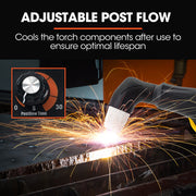 ROSSI 45A Plasma Cutter, Non-Touch Pilot ARC for Easy Cuts of Painted or Rusty Metals, DC Inverter Cutting V219-WDRPLMROC45A