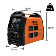 ROSSI 60A Plasma Cutter, Non-Touch Pilot ARC for Easy Cuts of Painted or Rusty Metals, DC Inverter Cutting V219-WDRPLMROC60A