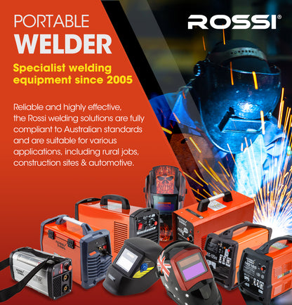 ROSSI 200 Amp Portable Inverter Arc Stick Welder, MMA DC Gas Inverter Welding Machine, 15A Plug V219-WLDMMAROSA2C0