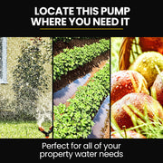 Protege Multi-stage Water Hi-pressure Pump with Auto-controller Home Garden Irrigation 4-Stage Electric V219-WTPMTSPT4CNA