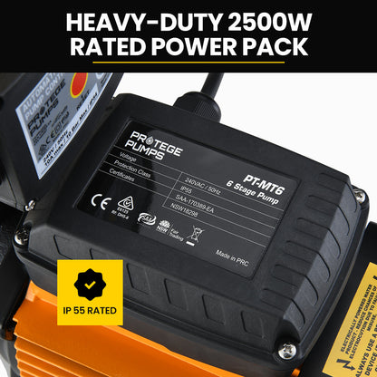 Protege Multi-stage Water Hi-pressure Pump with Auto-controller Home Garden Irrigation 6-Stage Electric V219-WTPMTSPT6CNA