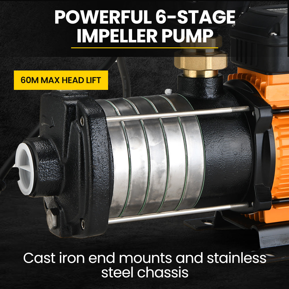 Protege Multi-stage Water Hi-pressure Pump with Auto-controller Home Garden Irrigation 6-Stage Electric V219-WTPMTSPT6CNA