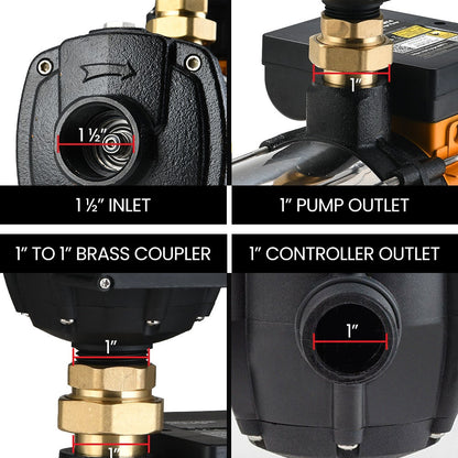 Protege Multi-stage Water Hi-pressure Pump with Auto-controller Home Garden Irrigation 6-Stage Electric V219-WTPMTSPT6CNA