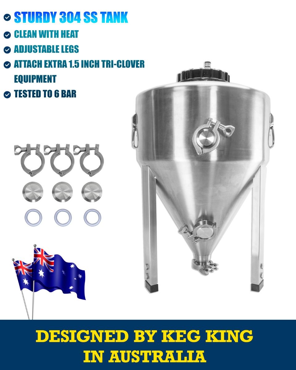 Apollo Titan 30L Stainless Steel Pressure Rated Fermenter V225-10544