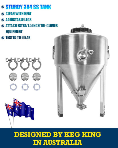 Apollo Titan 30L Stainless Steel Pressure Rated Fermenter V225-10544