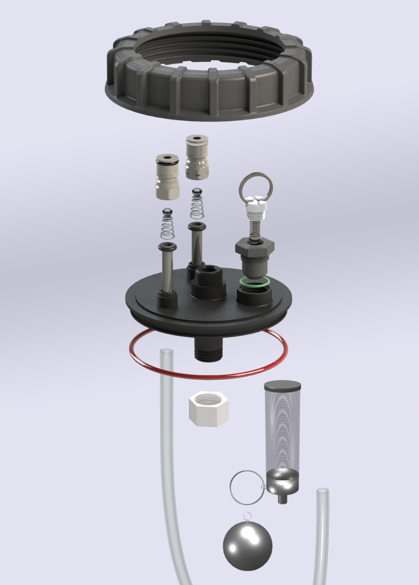 Keg King - Chubby Apollo 30L Fermenter with Wide Mouth and Integrated Handles V225-13477