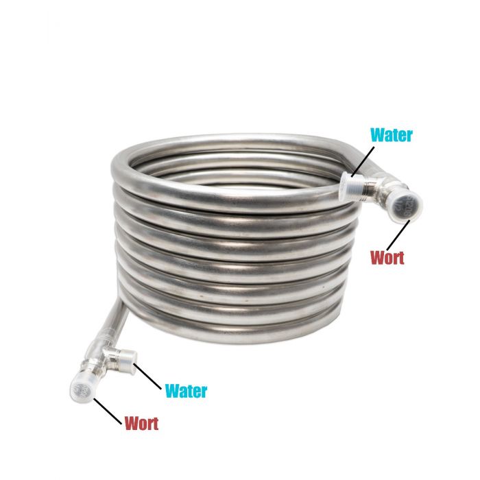 Counter Flow Chiller - Stainless Steel - 1/2 Inch BSP Threaded V225-6708