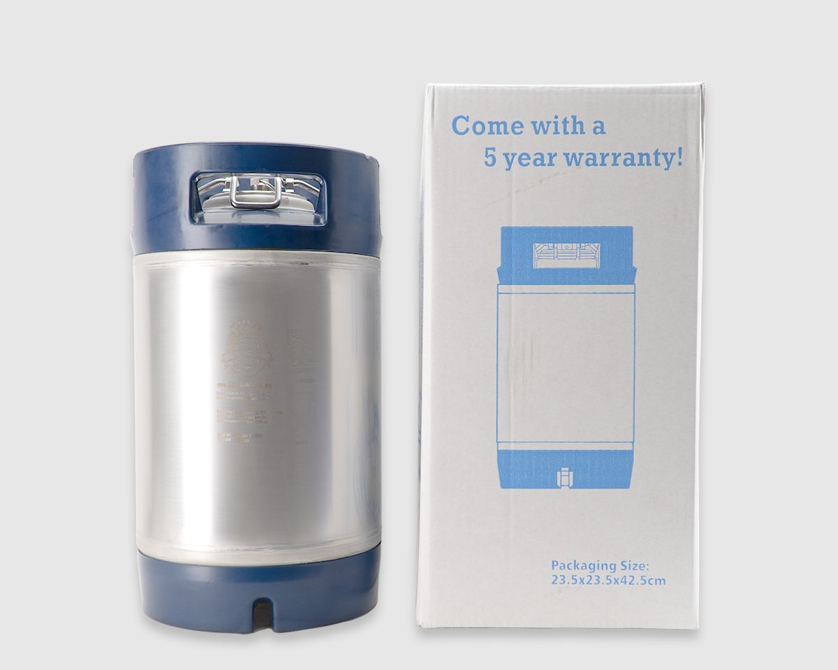 Keg King - Limited Edition True Blue 9.5L Ball Lock Cornelius "corny" keg V225-8688K