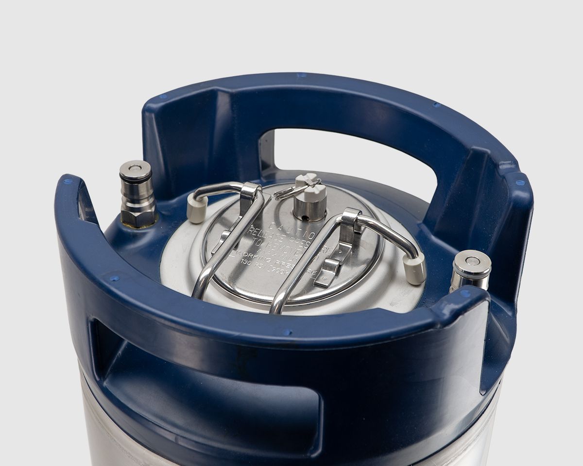 Keg King - Limited Edition True Blue 9.5L Ball Lock Cornelius "corny" keg V225-8688K