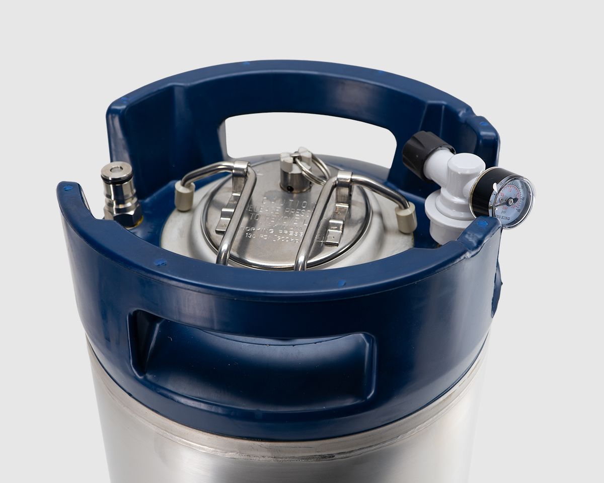 Keg King - Limited Edition True Blue 9.5L Ball Lock Cornelius "corny" keg V225-8688K