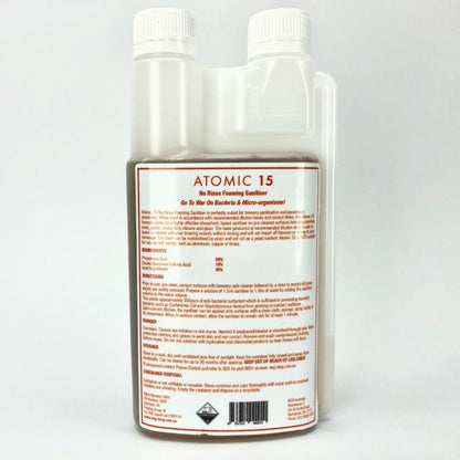 Atomic 15 - Foaming Sanitiser - No Rinse V225-9001
