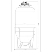 Keg King Snub Nose - 60L Fermenter V225-9548